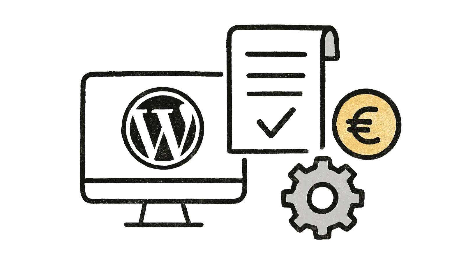 Titelbild: WordPress-Wartungskosten — was die Pflege und Betreuung bei Dienstleistern im Durchschnitt kostet