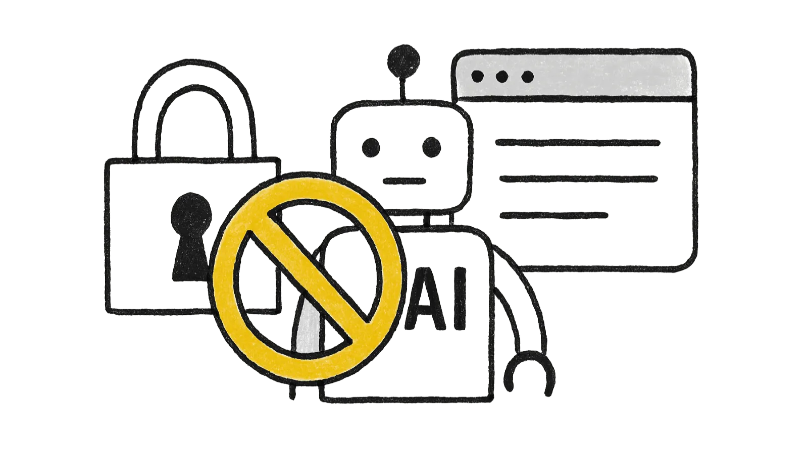 KI-Bots aussperren und den Inhalt der Website vor unbefugter KI-Nutzung schützen